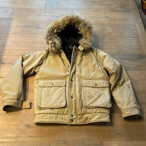 Field and Stream Down Filled Coyote Fur Hooded Jacket